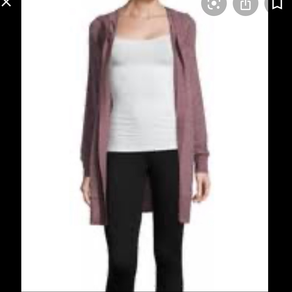 🍁3/$25🍁. Hooded cardigan with removable belt - Picture 9 of 9
